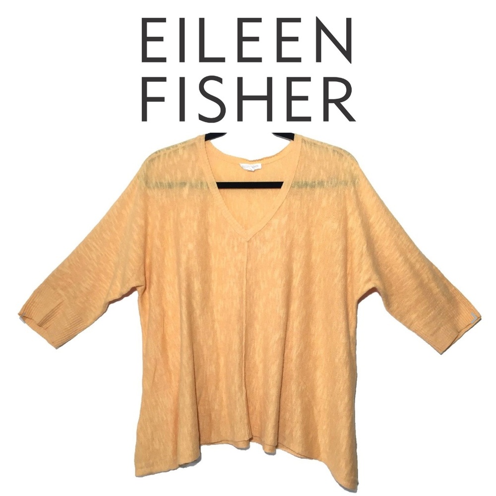 Eileen Fisher Oversized Golden Yellow Sweater M
